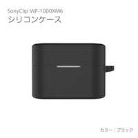 SONY WF-1000XM6 ブラック 本体のみ（おまけシリコンケース付） アイキューラボ シリコーンケース SONY WF-1000XM6用 ブラック IQ-WF