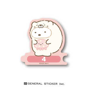 ゼネラルステッカー 組み合わせステッカー 日付 すみっコぐらし 4 SU-04