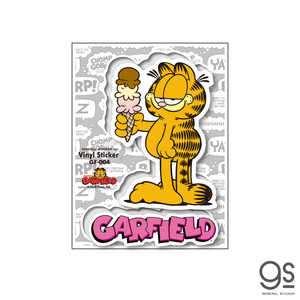 ゼネラルステッカー ハーフカットステッカー GARFIELD アイスクリーム GF-004