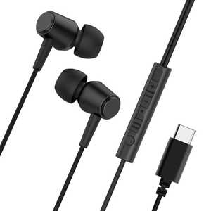 LUCILLA ミュート機能付きType-Cイヤホン HPMTCLU01BK LUCILLA ミュート機能付きType-Cイヤホン HPMTCLU01BK