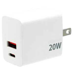 PROTOSTAR PD対応USB-A Type-C 2口ACアダプター ACPDCA20WH PROTOSTAR PD対応USB-A Type-C 2口ACアダプター ACPDCA20WH