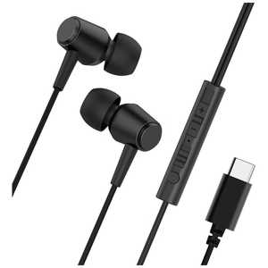 AXELTECH ミュート機能付きType-Cイヤホン AXHPMC01BK AXELTECH ミュート機能付きType-Cイヤホン AXHPMC01BK