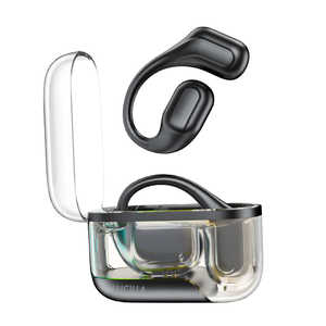 LUCILLA オープンイヤー型完全ワイヤレスイヤホン ［ ワイヤレス(左右分離) / Bluetooth対応 ］ ブラック TWSOP03BK