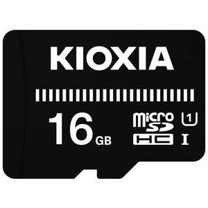 KIOXIA キオクシア microSDXC SDHC UHS-1 メモリーカード 16GB R50 KMUBA016G