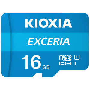 KIOXIA キオクシア microSDXC/SDHC UHS-1 メモリーカード 16GB R100 KMUA016G