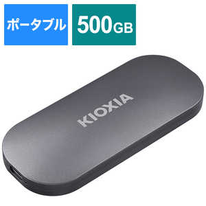 KIOXIA  դSSD KIOXIA USB-C³USB Type-C to A ֥롢USB Type-C to C ֥° С 500GB /ݡ֥뷿 SSD-PKP500U3-B