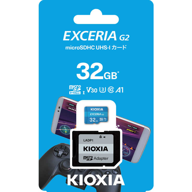 KIOXIA キオクシア KIOXIA キオクシア メモリーカード microSDXC/SDHC UHS-1 32GB R100/W50 [Class10 /32GB] KMU-B032G KMU-B032G