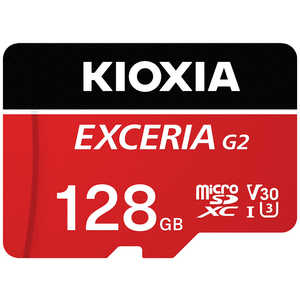 KIOXIA キオクシア microSDXC/SDHC UHS-1 メモリーカード 128GB R100/W50［Class10 /128GB］ KMUB128GR