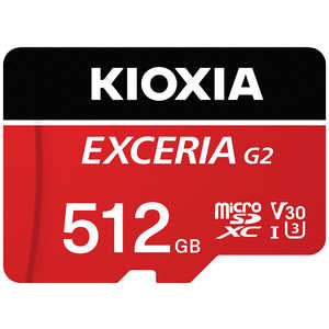 KIOXIA キオクシア microSDXC/SDHC UHS-1 メモリーカード 512GB R100/W50［Class10 /512GB］ KMUB512GR