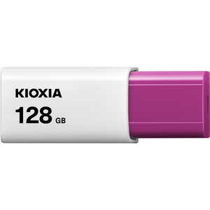 KIOXIA キオクシア USBフラュシュメモリー  ［64GB /USB TypeA /USB3.2 /ノック式］ マゼンタ KUN-3A128GR
