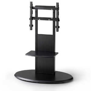 朝日木材 40～65V型対応 FLOOR STAND ブラック木目 AS-SF900