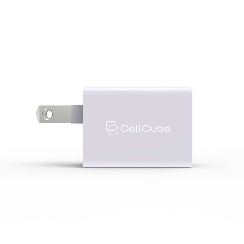 ファンマックスジャパン ファンマックスジャパン Cell Cube (セルキューブ)折り畳み式プラグAC充電器(12W)USB-Aポート×2 白藤 ライトパープル (2ポート) CC-AC02-LP CC-AC02-LP