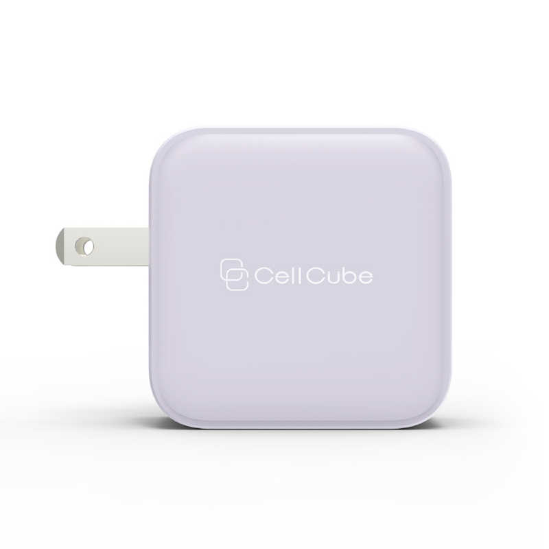 ファンマックスジャパン ファンマックスジャパン Cell Cube(セルキューブ)折り畳み式プラグAC充電器 PD20W Share USB-C+USB-A -LP 白藤 [2ポート /USB Power Delivery対応] CCAC04LP CCAC04LP
