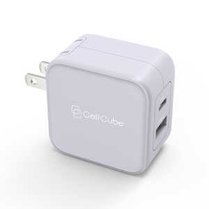 ファンマックスジャパン Cell Cube 2ポートUSB-C Fast Charger (PD20w+12w)-LP Cell Cube (セルキューブ) [2ポート] CC-AC07
