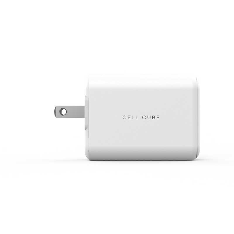 ファンマックスジャパン ファンマックスジャパン CellCube 折り畳み式プラグ AC充電器 急速充電65W/PD×1ポート ［1ポート /USB Power Delivery対応］ CCAC13-WH CCAC13-WH
