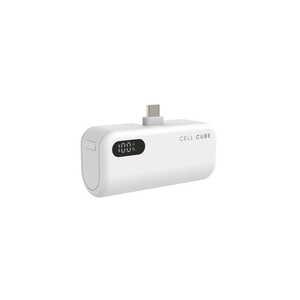 ファンマックスジャパン CellCube ケーブルレスモバイルバッテリー 5000mAh 付属ケーブル ［2ポート］ CCPB03-WH