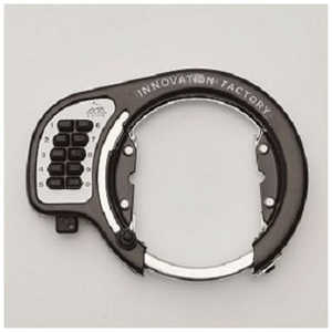 あさひ イノベーションファクトリー ボタン式リング錠 ブラック 98578000