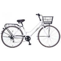 大人も着やすいシンプルファッション あさひ 自転車 カジュリースマート [外装6段 /26インチ] パール 自転車本体