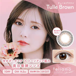 Pia (度あり/-9.00) フェリアモ ワンデー チュールブラウン(BC8.6 / PWR-9.00 / DIA14.2)(10枚入) カラコン Pia (度あり/-9.00) フェリアモ ワンデー チュールブラウン(BC8.6 / PWR-9.00 / DIA14.2)(10枚入) カラコン