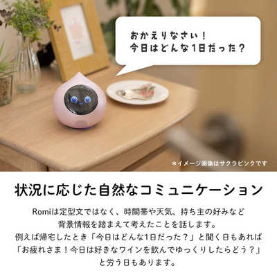 ROMI ロボット本体　Lacatanモデル　サクラピンク ミクシィ 会話AIロボットRomi Lacatanモデル サクラピンク ROMI