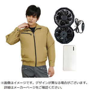岡潮 クウチョウブルゾン ブラシレスファン、モバイルバッテリーツキ 201024L0930 岡潮 クウチョウブルゾン ブラシレスファン、モバイルバッテリーツキ 201024L0930