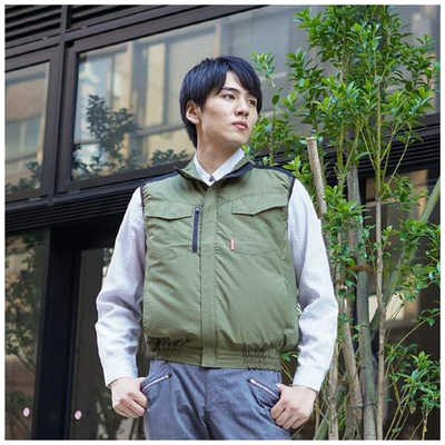 超激得，正規品 岡潮 冷感保冷剤付き、空調ベスト＋バッテリー