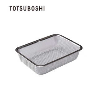 TOTSUBOSHI お料理はかどる 脚付き角ザル1/2 T-034