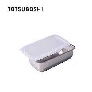 TOTSUBOSHI (T)お料理はかどる 蓋付き角バット1/3 T-036