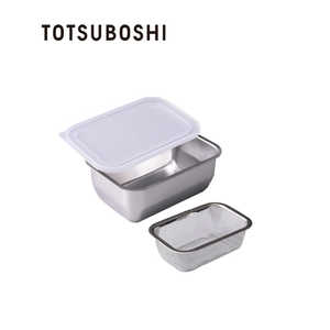 TOTSUBOSHI (T)1/4サイズ角バット・角ザルセットお料理はかどる T-038