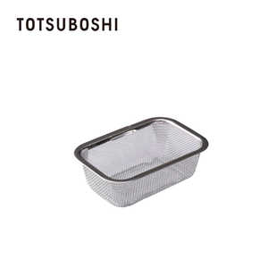TOTSUBOSHI お料理はかどる 脚付き角ザル1/4 T-040