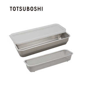 TOTSUBOSHI 1/2スリムサイズ角バット・角ザルセットお料理はかどる T-071