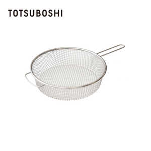 TOTSUBOSHI (T)絶妙メッシュの水切りしやすい手付きザル T-92097
