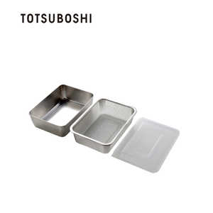 TOTSUBOSHI (T)蓋付き深型ステンレスバット・角型ザルセット シングル T-92103