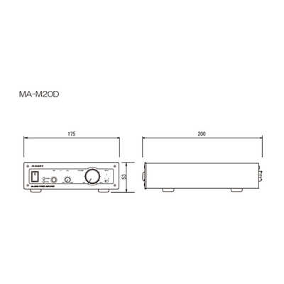 MASSIVE モノラルパワーアンプ MA-M20D の通販 - カテゴリ