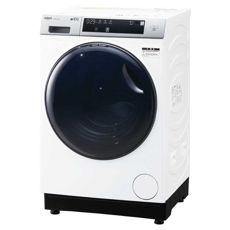 アクア　AQUA アクア　AQUA ドラム式洗濯乾燥機 洗濯10.0kg 乾燥5.0kg ヒートポンプ乾燥 (左開き) AQW-D10P-L-W ホワイト AQW-D10P-L-W ホワイト