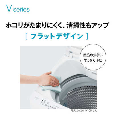 アクア AQUA 全自動洗濯機 インバーター 洗濯10kg AQW-V10PBK-GI