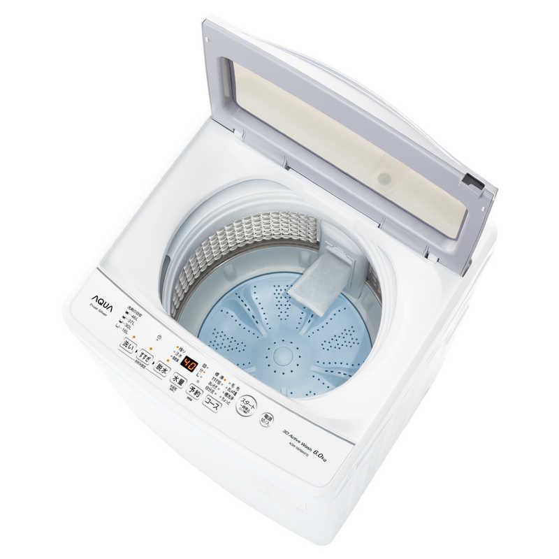 アクア　AQUA アクア　AQUA 全自動洗濯機 洗濯6.0kg  AQW-S6PBK-FS フロストシルバー AQW-S6PBK-FS フロストシルバー