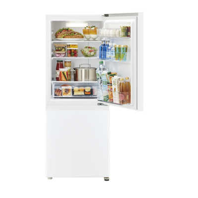 アクア AQUA 冷蔵庫 2ドア 右開き 200L AQR-20PBK-W スノーホワイト の 