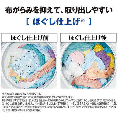 アクア AQUA 全自動洗濯機 洗濯5.0kg ホワイト AQW-S5RBK(W) の通販