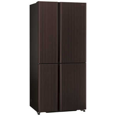 AQUA ダークブラウン 4ドア冷蔵庫 アクア AQUA 冷蔵庫 4ドア 512L フレンチドア(観音開き) 幅83cm ダーク