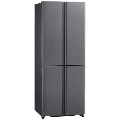 アクア AQUA 冷蔵庫 4ドア 420L フレンチドア(観音開き) 幅70cm ダーク
