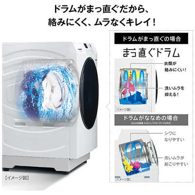 アクア AQUA ドラム式洗濯乾燥機 (左開き) 洗濯12.0kg 乾燥6.0kg 