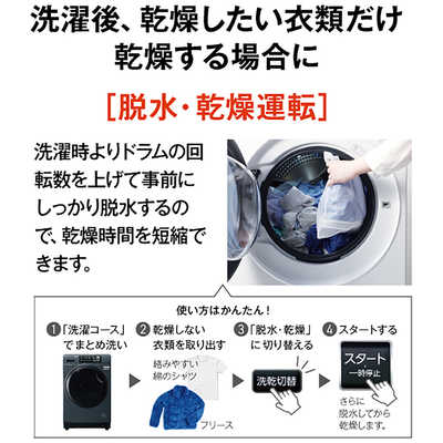 アクア AQUA ドラム式洗濯乾燥機 (左開き) 洗濯8.0kg 乾燥4.0kg 