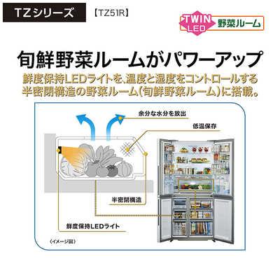 アクア AQUA 冷蔵庫 4ドア 512L フレンチドア(観音開き) 幅83cm サテン 