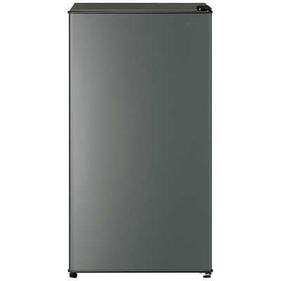 アクア AQUA 冷蔵庫 1ドア 90L 右開き 直冷式 幅45.2cm ダークシルバー