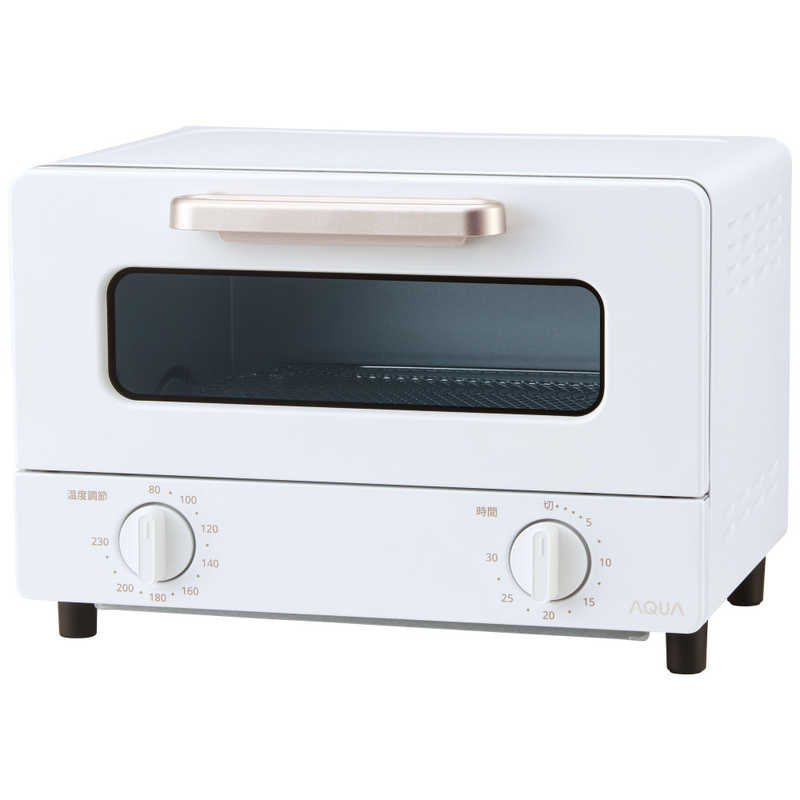 アクア　AQUA アクア　AQUA オーブントースター AQUA 1400W/食パン2枚 ホワイト AQT-CG12T-W AQT-CG12T-W