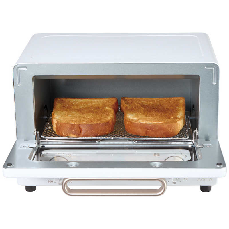 アクア　AQUA アクア　AQUA オーブントースター AQUA 1400W/食パン2枚 ホワイト AQT-CG12T-W AQT-CG12T-W