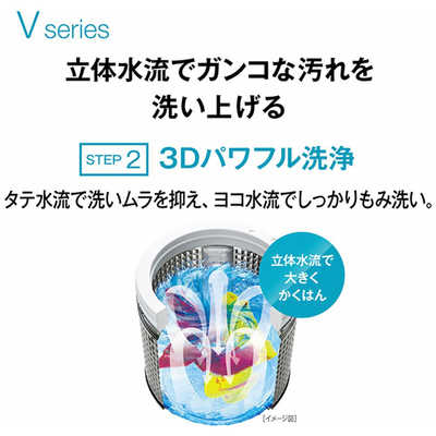 アクア洗濯機8kg3Dパワフル洗浄おしゃれ着コース 風乾燥付 2019年製