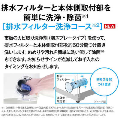 アクア AQUA ドラム式洗濯乾燥機 (左開き) 洗濯8.0kg 乾燥4.0kg