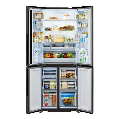 アクア AQUA 冷蔵庫 4ドア 420L フレンチドア(観音開き) 大容量6